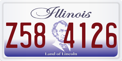 IL license plate Z584126