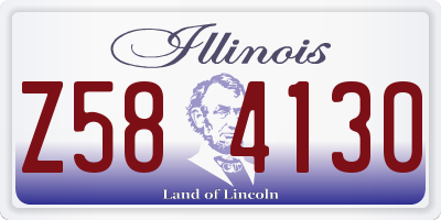IL license plate Z584130