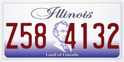 IL license plate Z584132