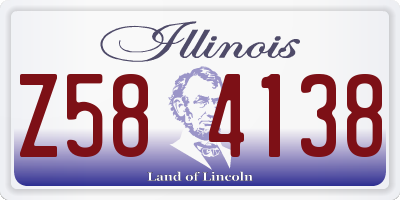 IL license plate Z584138