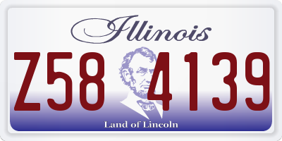 IL license plate Z584139