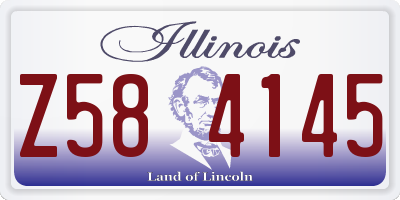 IL license plate Z584145