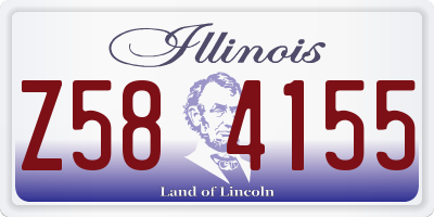 IL license plate Z584155