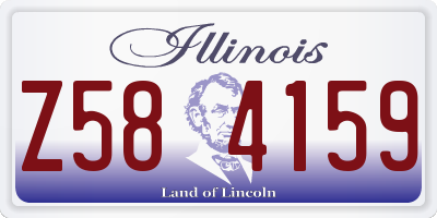 IL license plate Z584159