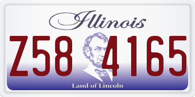 IL license plate Z584165