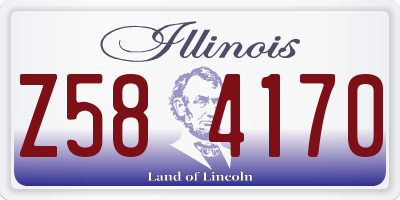 IL license plate Z584170