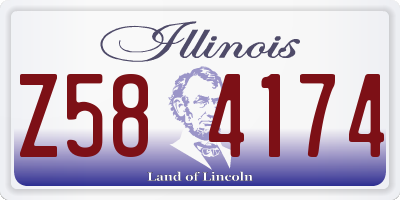 IL license plate Z584174
