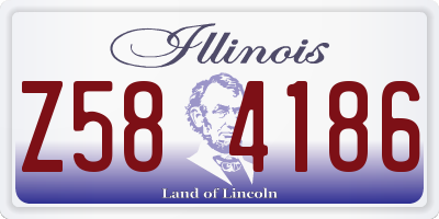 IL license plate Z584186