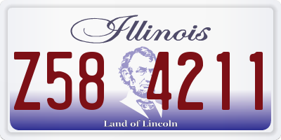 IL license plate Z584211