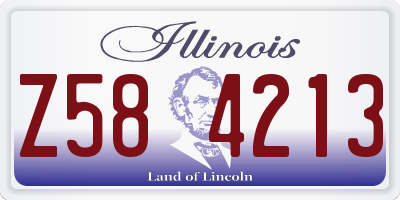 IL license plate Z584213