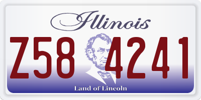 IL license plate Z584241