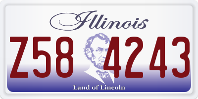 IL license plate Z584243