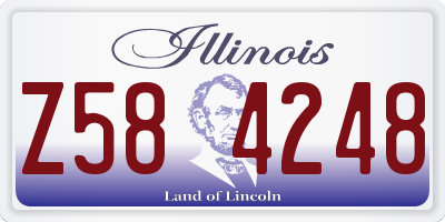 IL license plate Z584248