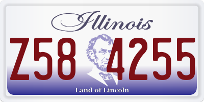 IL license plate Z584255