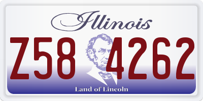IL license plate Z584262