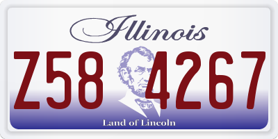 IL license plate Z584267