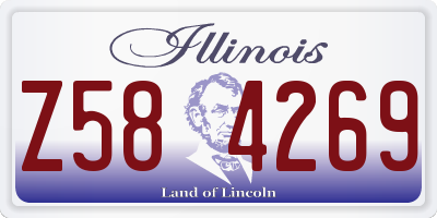 IL license plate Z584269