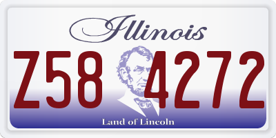IL license plate Z584272