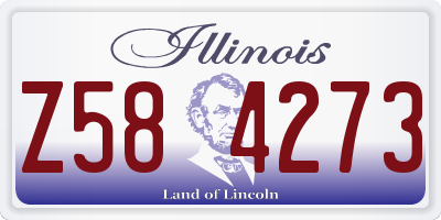IL license plate Z584273