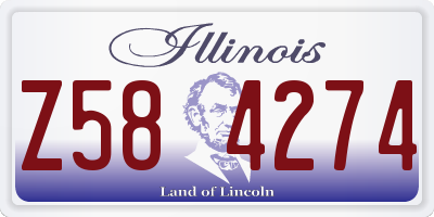 IL license plate Z584274