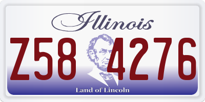 IL license plate Z584276