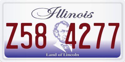IL license plate Z584277
