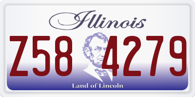 IL license plate Z584279