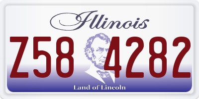 IL license plate Z584282