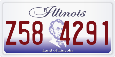 IL license plate Z584291