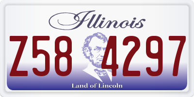 IL license plate Z584297