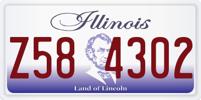 IL license plate Z584302