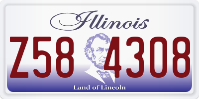 IL license plate Z584308