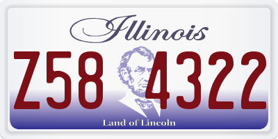 IL license plate Z584322