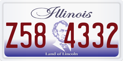 IL license plate Z584332