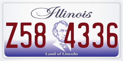 IL license plate Z584336