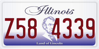 IL license plate Z584339