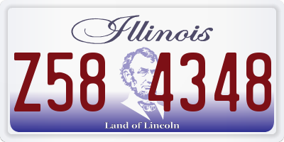 IL license plate Z584348