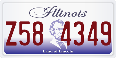 IL license plate Z584349