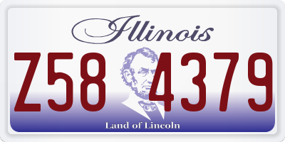 IL license plate Z584379