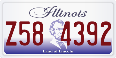 IL license plate Z584392