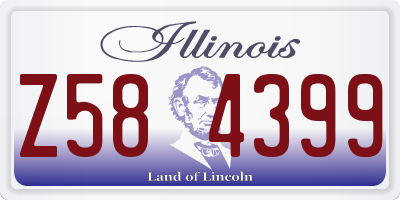 IL license plate Z584399