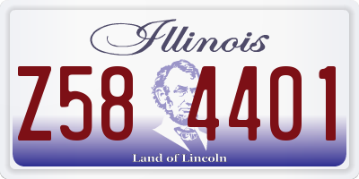 IL license plate Z584401