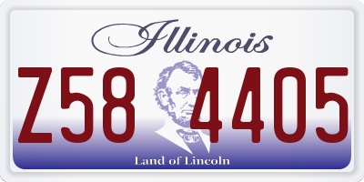 IL license plate Z584405