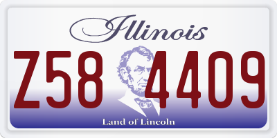 IL license plate Z584409