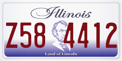 IL license plate Z584412