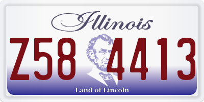 IL license plate Z584413
