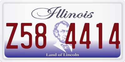 IL license plate Z584414