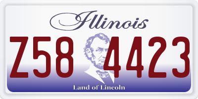 IL license plate Z584423