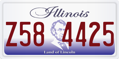 IL license plate Z584425