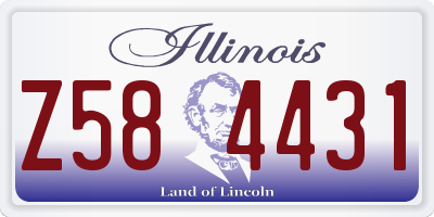 IL license plate Z584431
